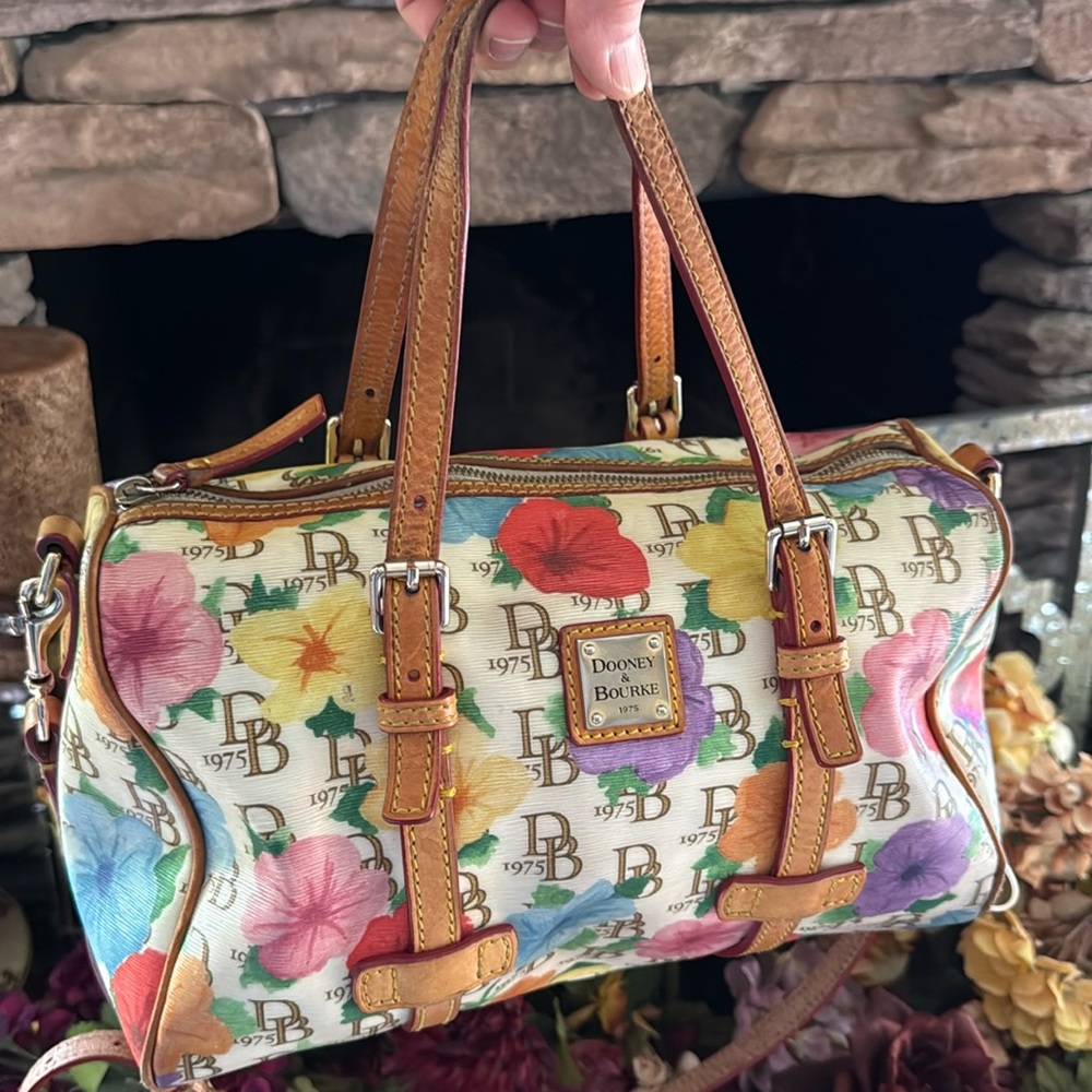 Dooney & Bourke Floral Satchel Bag in Multicolor - Picture 2 of 14